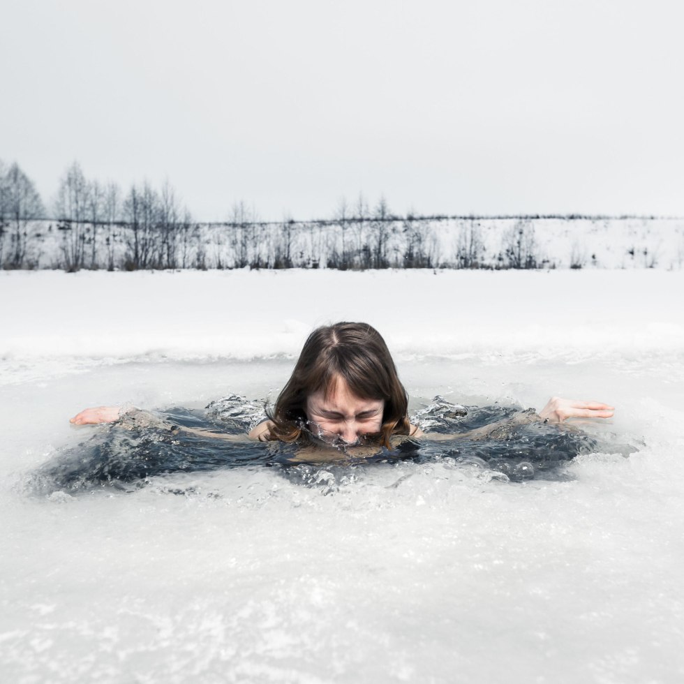 Naked Women Bathing in the Ice Hole 45 photos порно