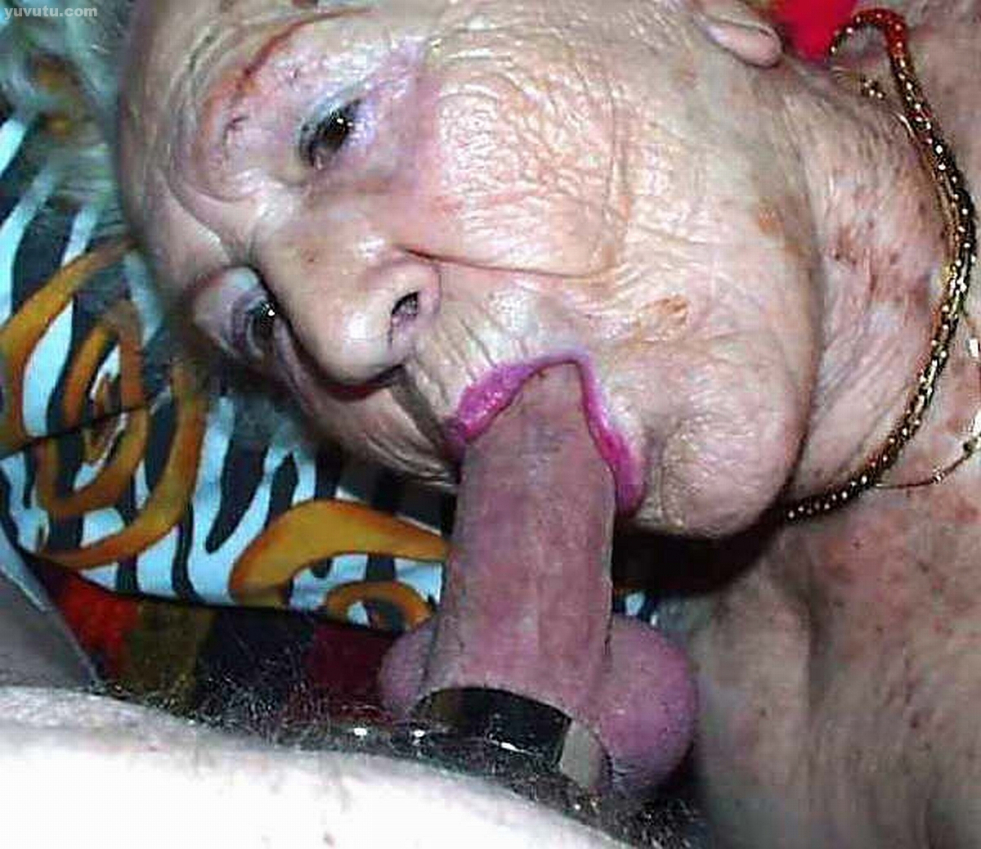 Granny milks cock