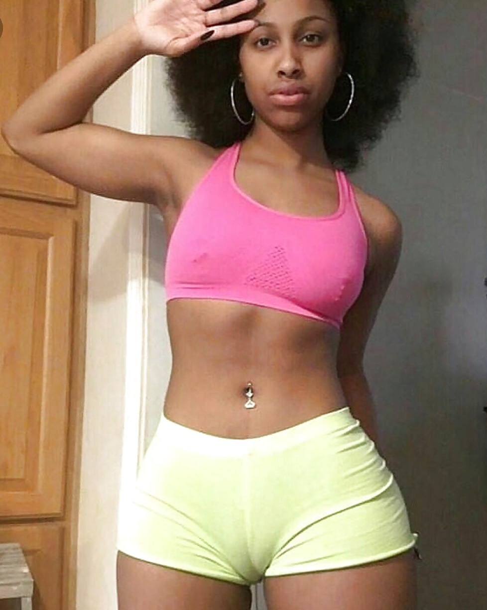 Black girl in panties