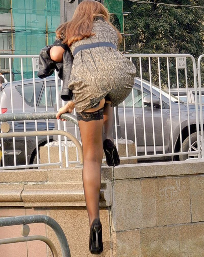 Girls in a mini dress ftv