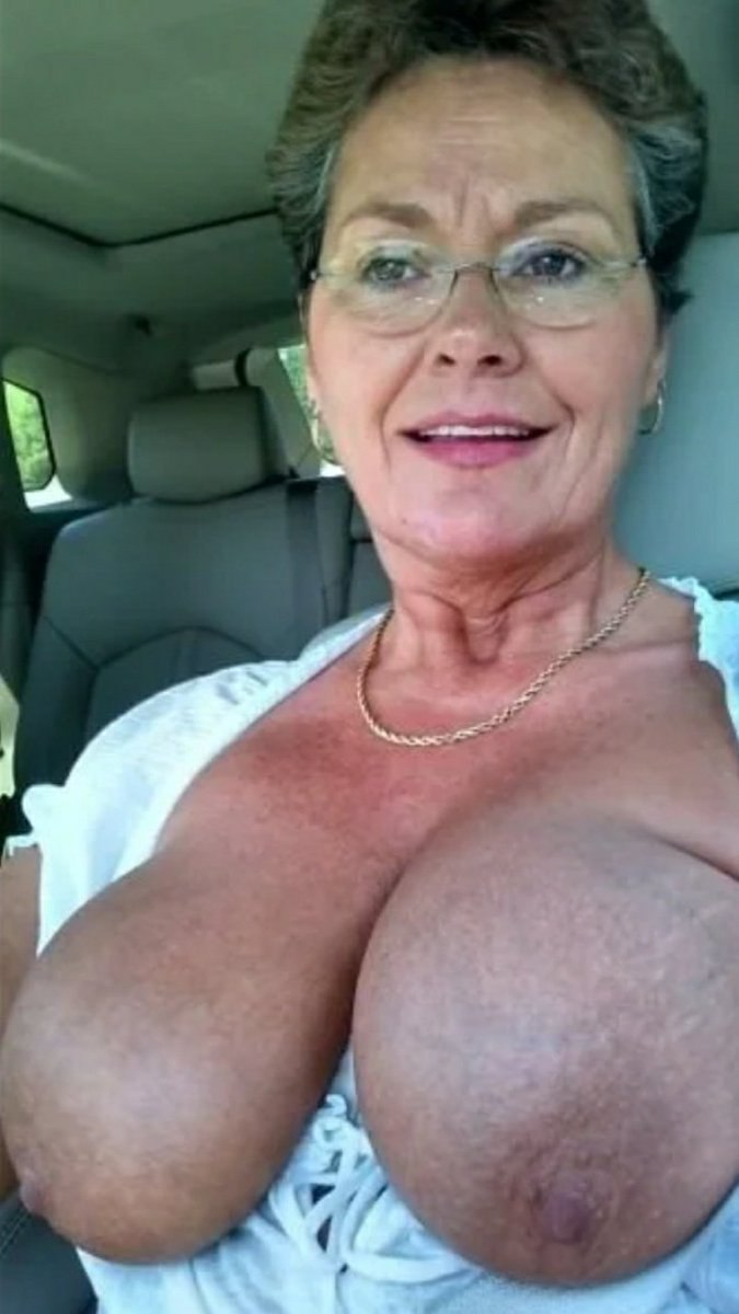 Old women with huge breasts