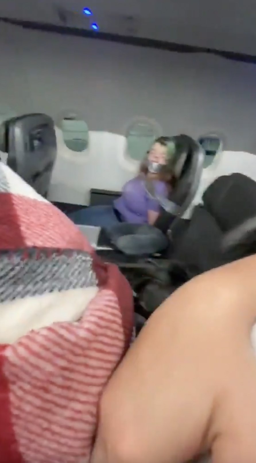 Passenger pestering the stewardess