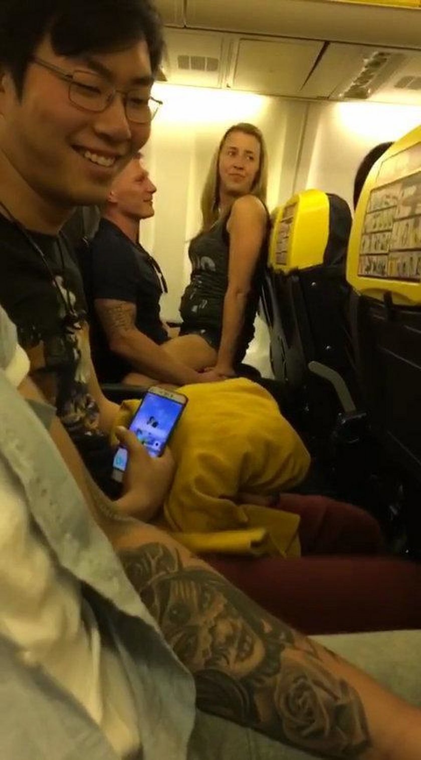 Showed the chest on the plane