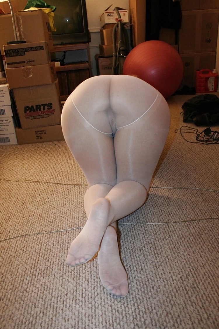 Women's butt in pantyhose
