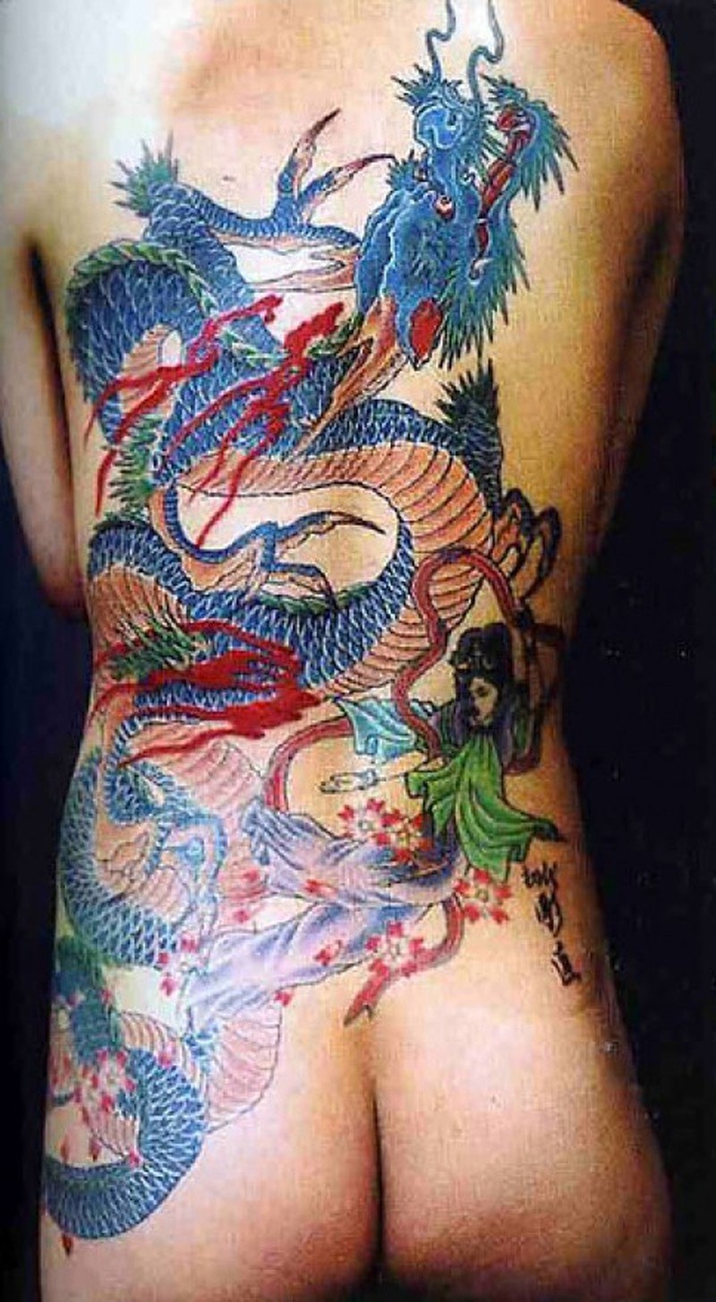 Japanese dragon tattoo