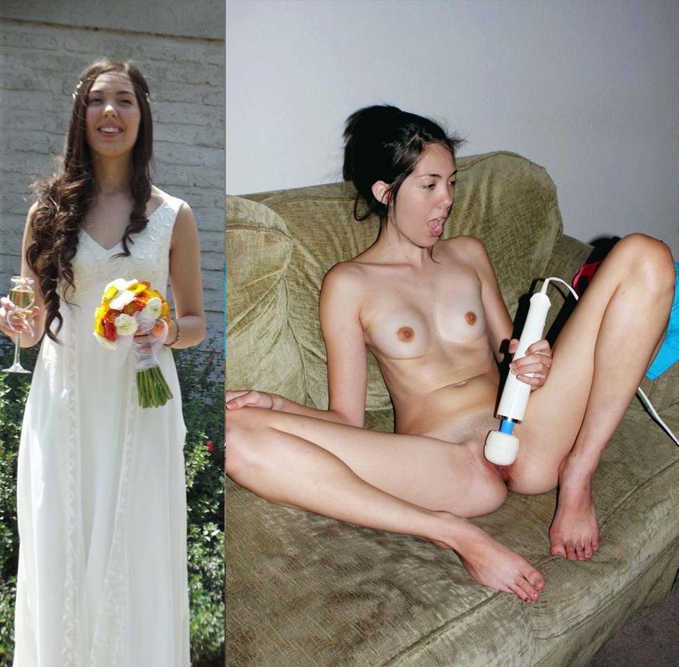 Girl dressed and undressed