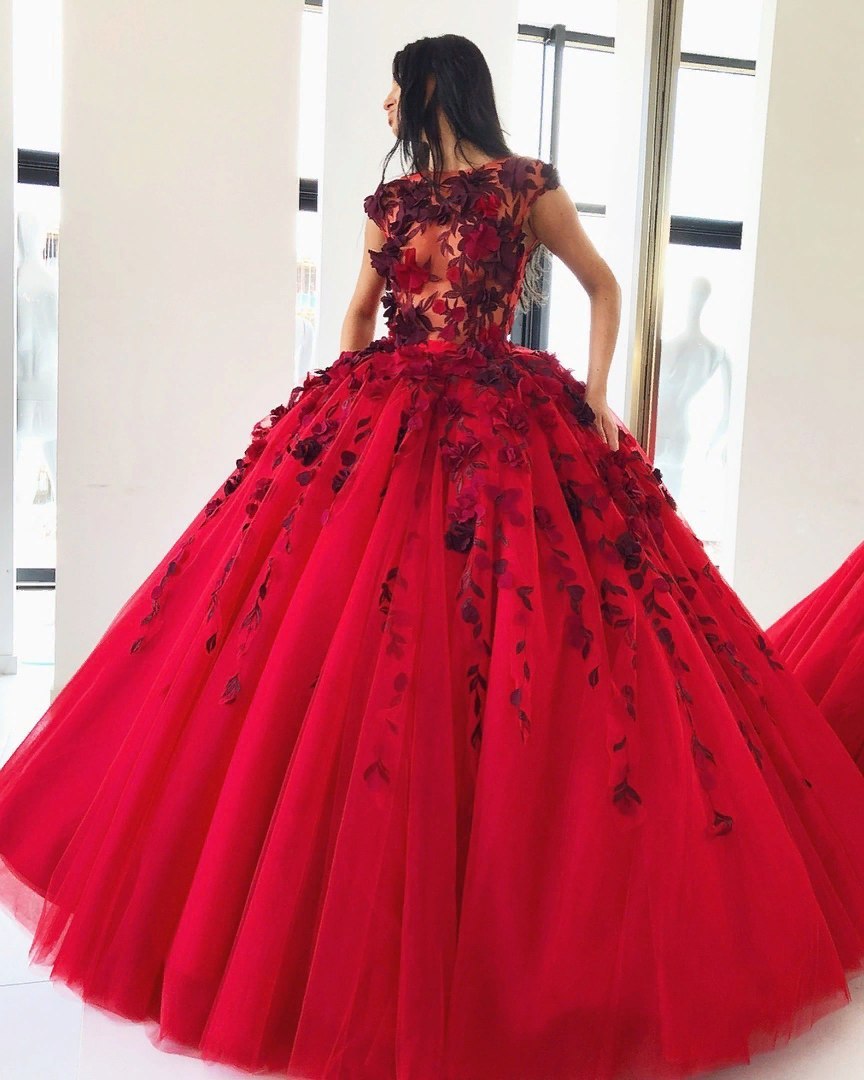 Black Red Wedding Dress