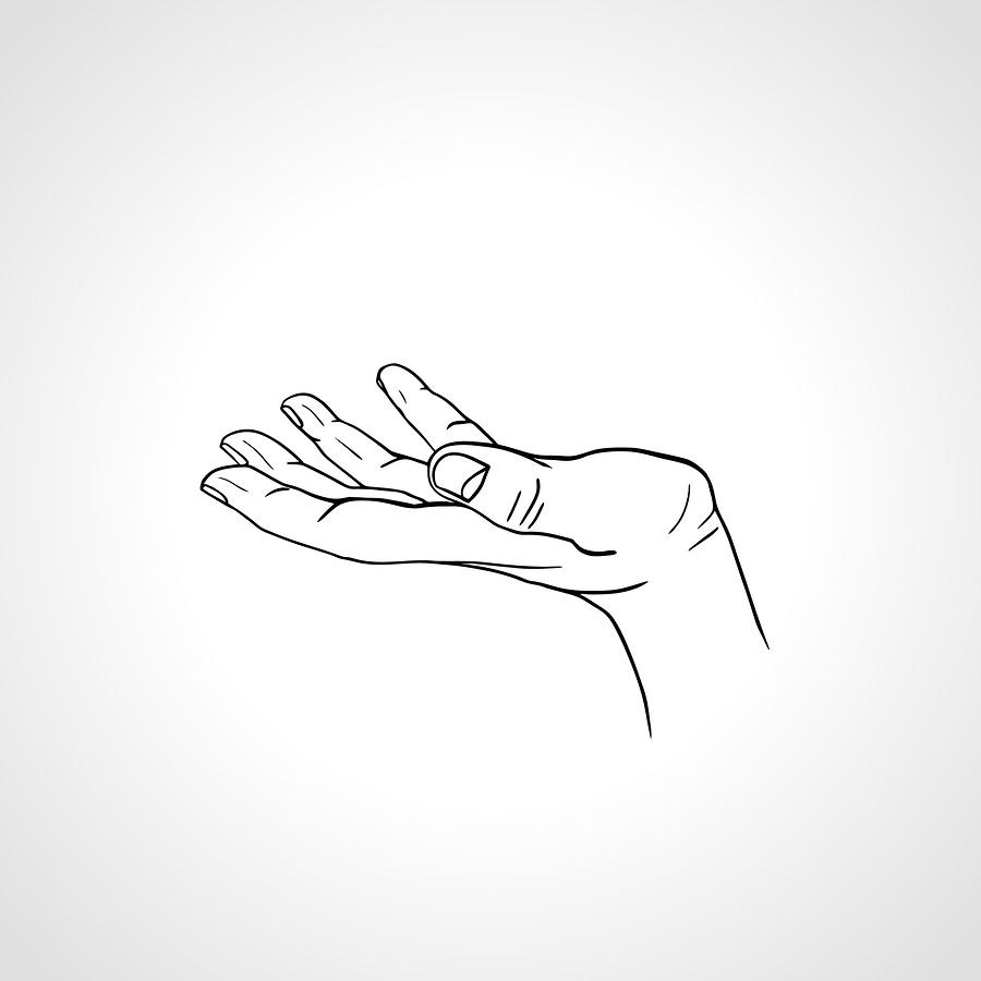 Draw your hands holding