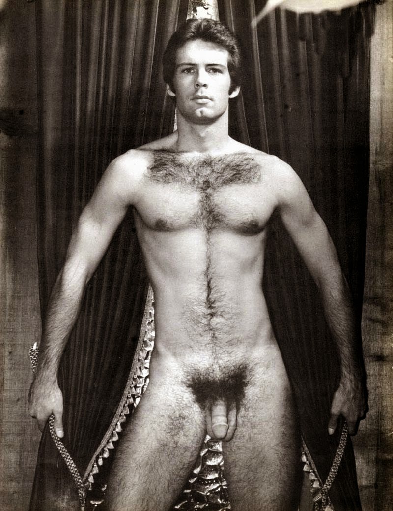 Penis of the boy nude retro