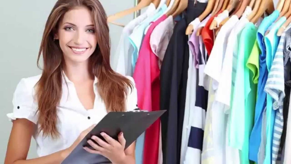 Buyer in a clothing store