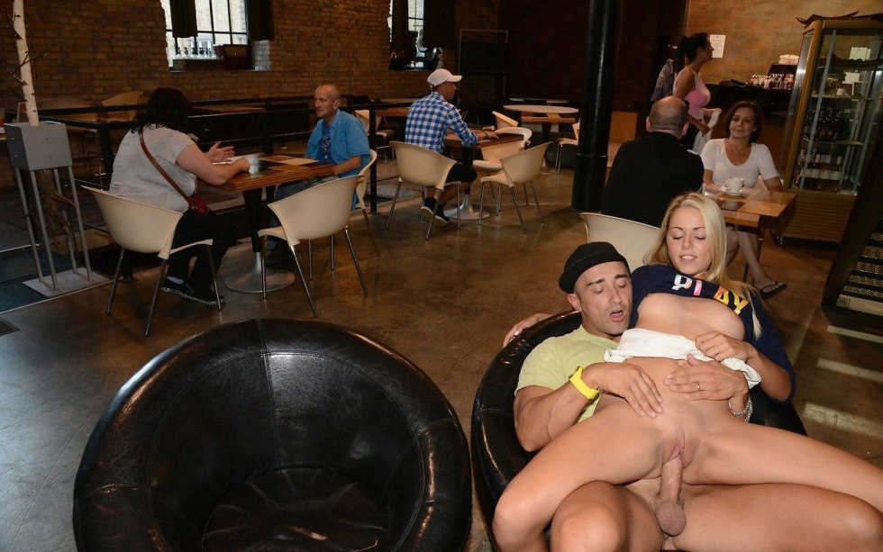 Gangbang in a public place