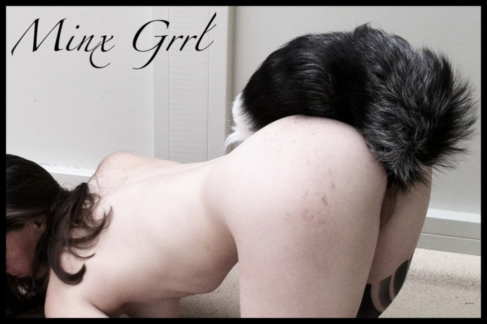 Girl with anal tail