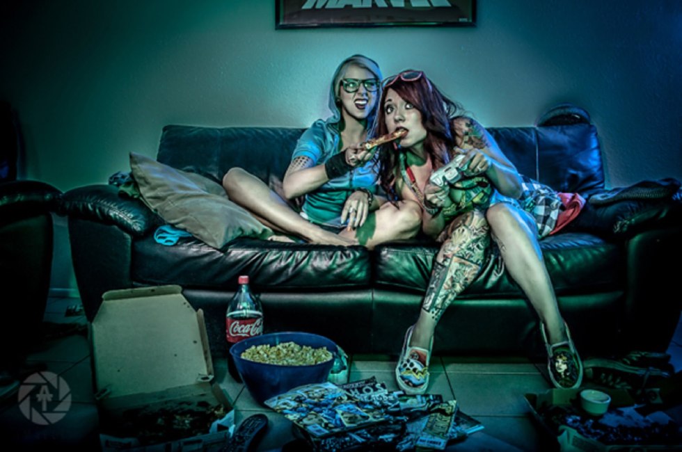 Beautiful girls gamers