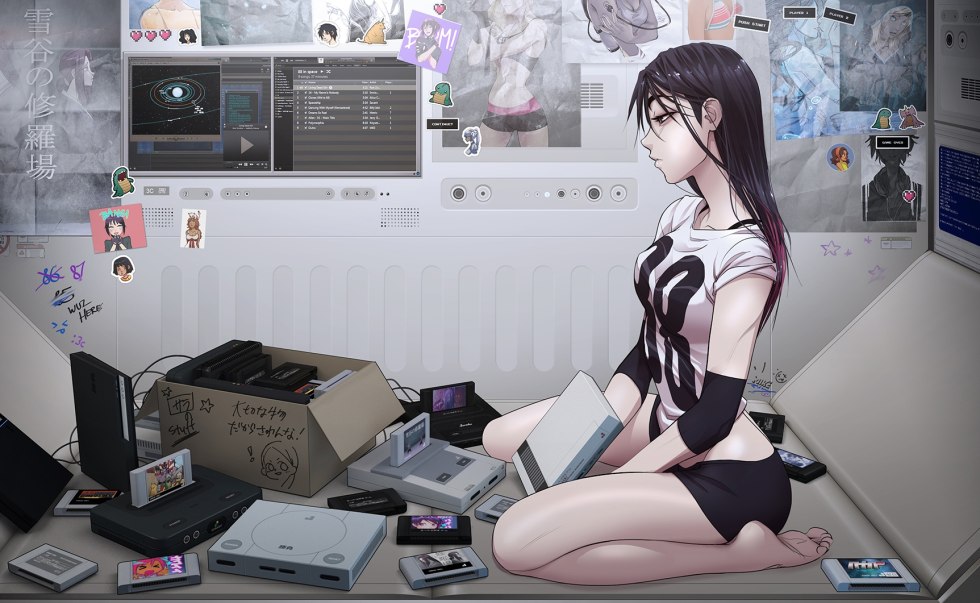 Wallpaper on PC for girls of gamers