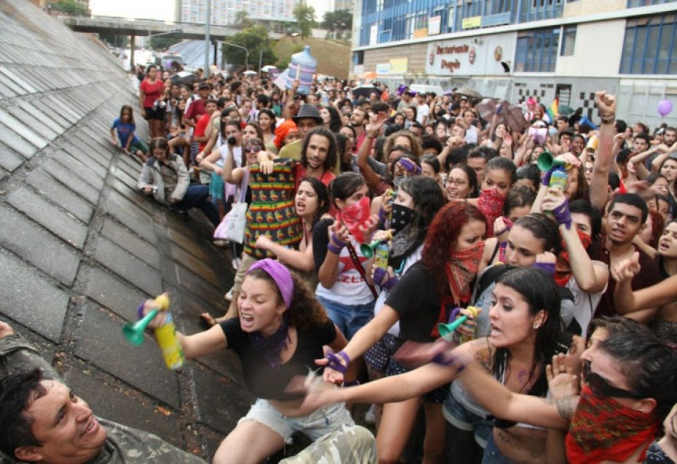 A crowd of feminists