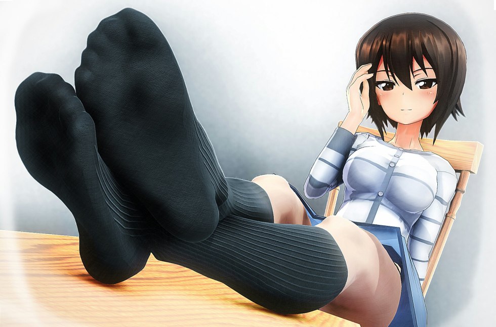 Maho nisizumi foot fetish