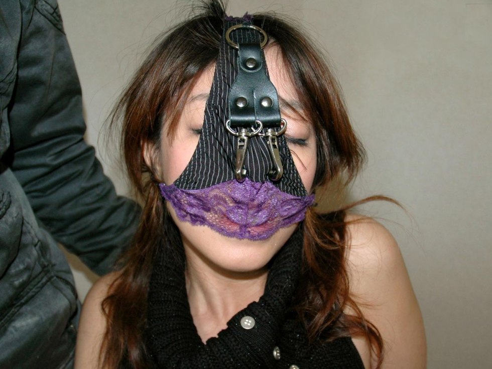 Mouth Taped Mouth Stuffed Pantyhose Bondage