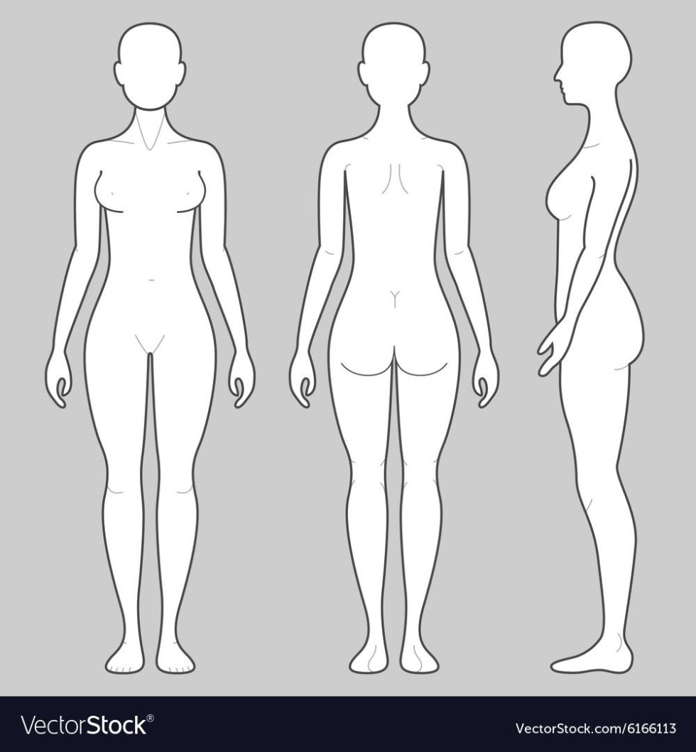 Girl View in front and side