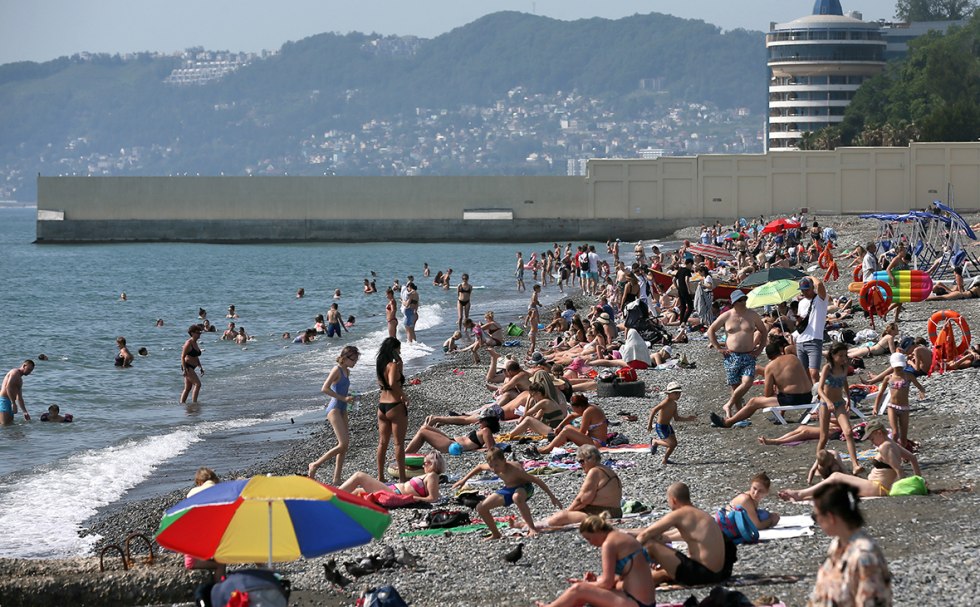 Russian beach Sochi