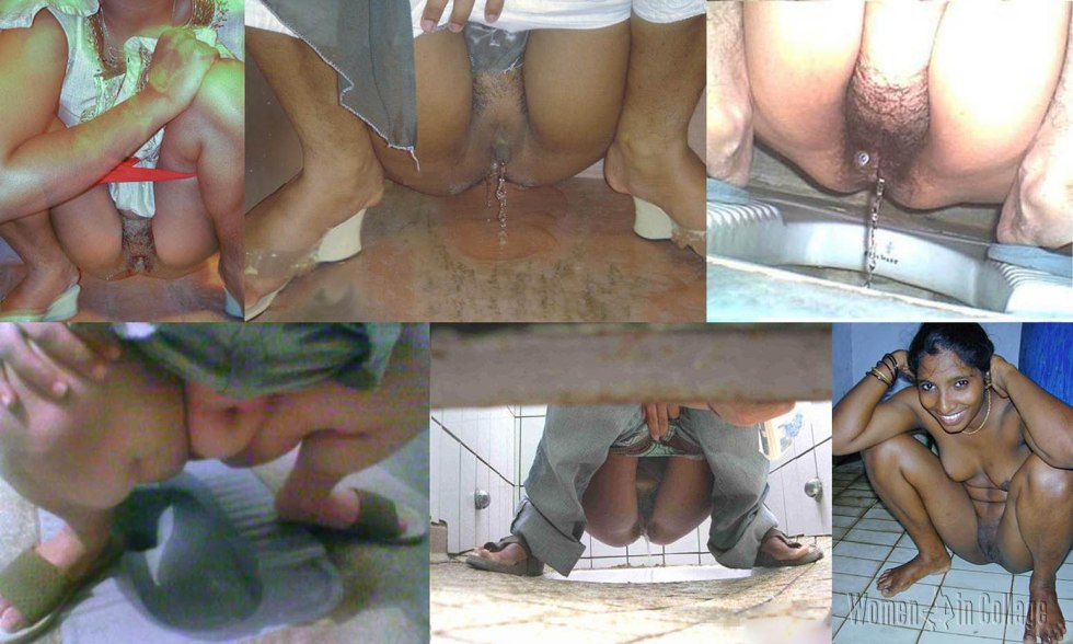 The woman pursues in the bucket of private