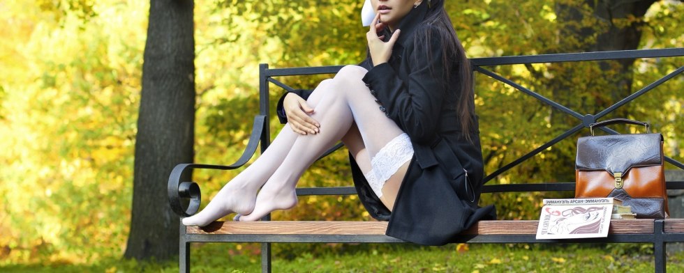 Korean models Long Legs nylon