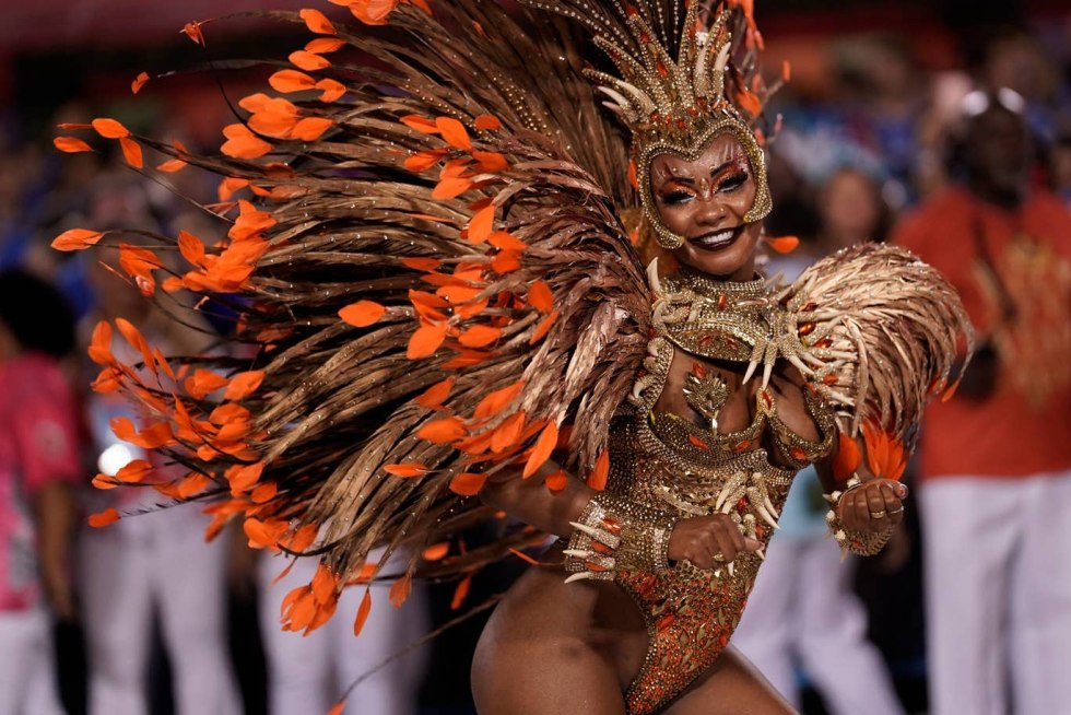 Dancer of carnival samba in Brazil