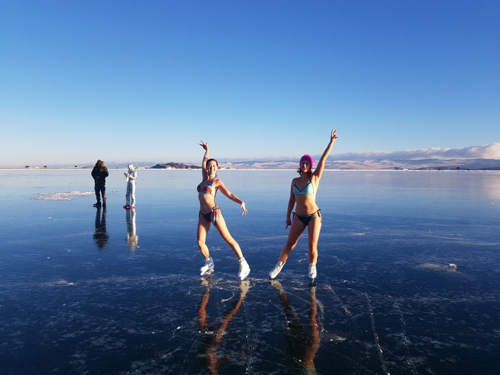 Girl in Baikal swimsuit