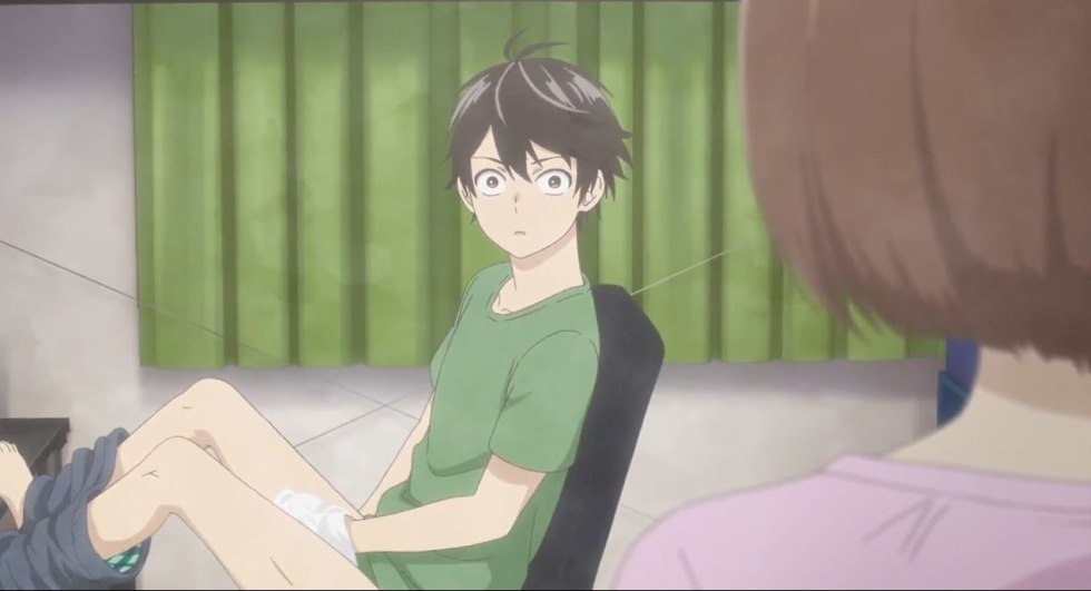 Tall guy and low girl