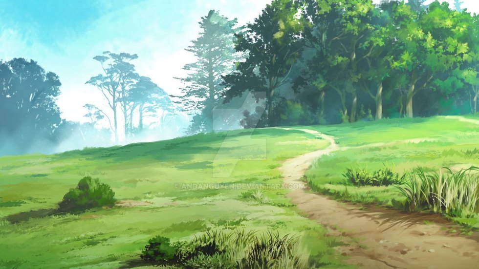 Forest in the background art