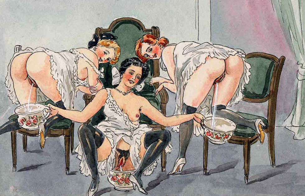 Pornographic caricatures