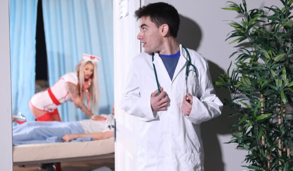 Naked girls at a doctor's appointment