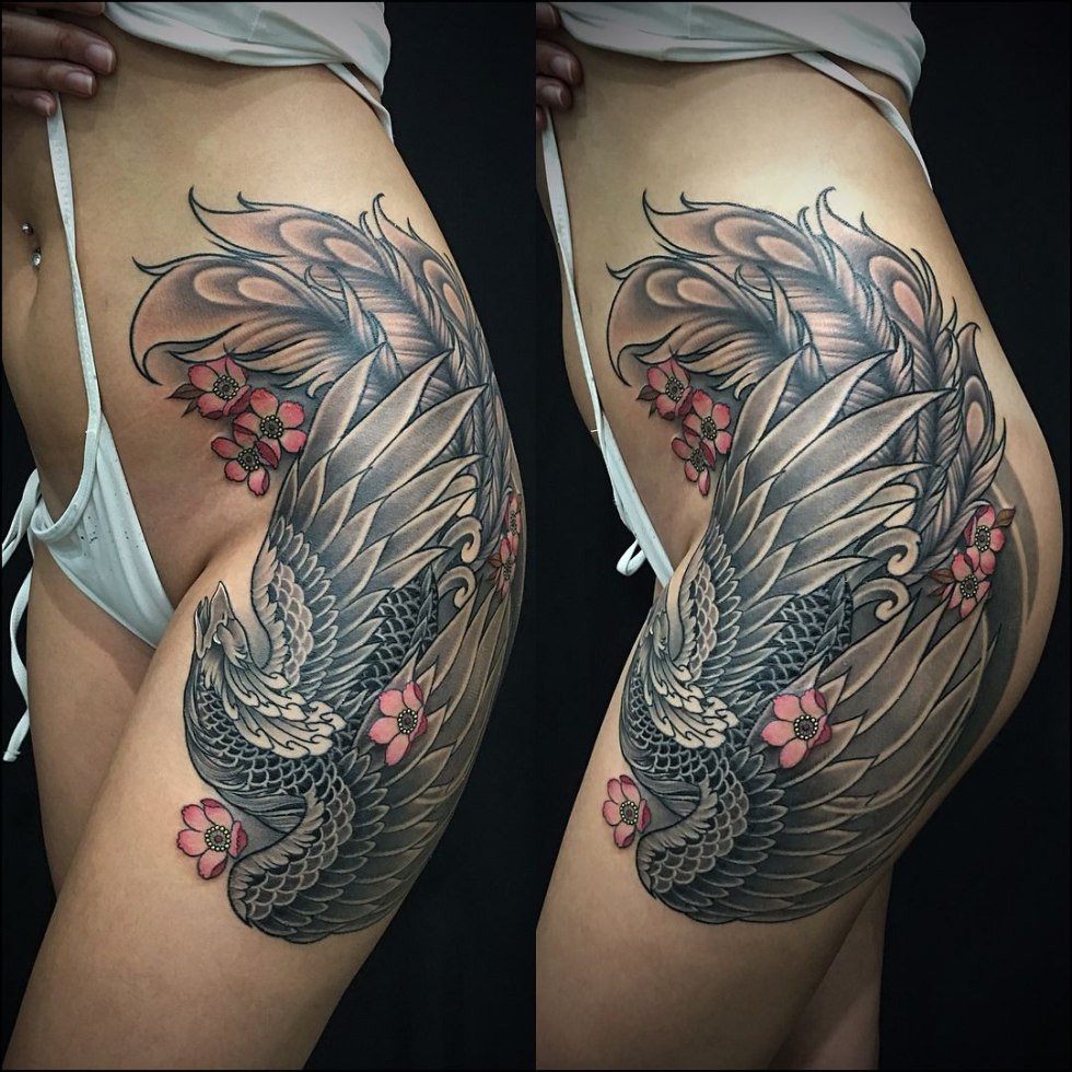 Mechanical snake tattoo