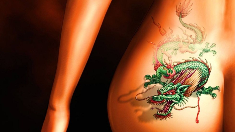 Chinese dragon on the back