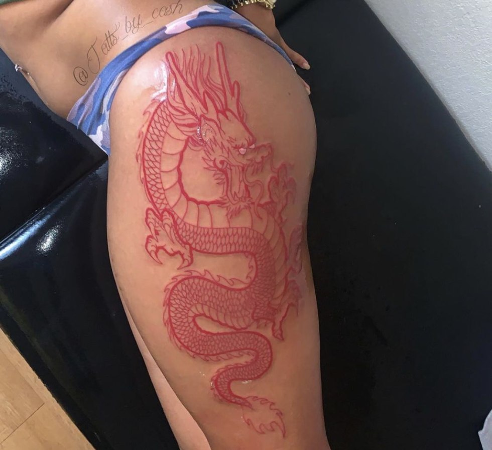 Intimate tattoos in men