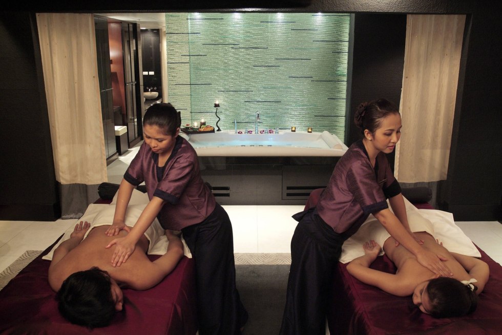Thai massage with the end