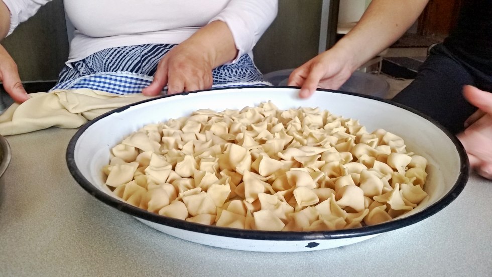 Ingredients for dumplings test
