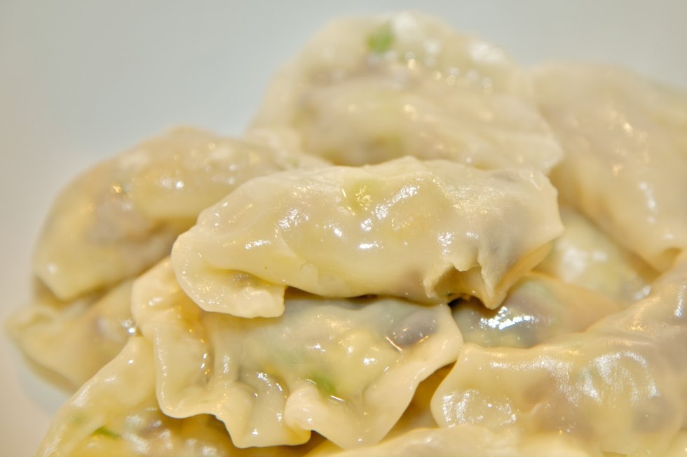 Uzbek dumplings of chuchvara