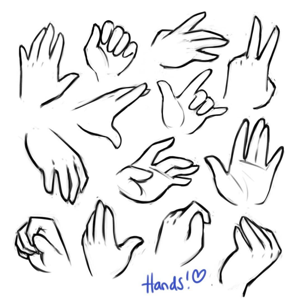 Cartoon hands