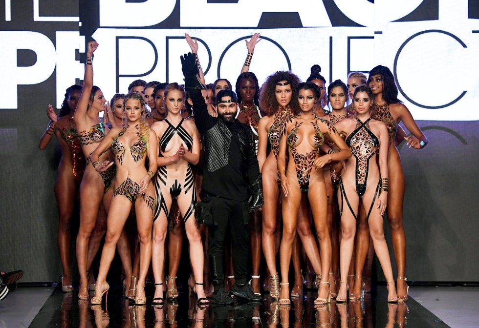 Fashion show of underwear