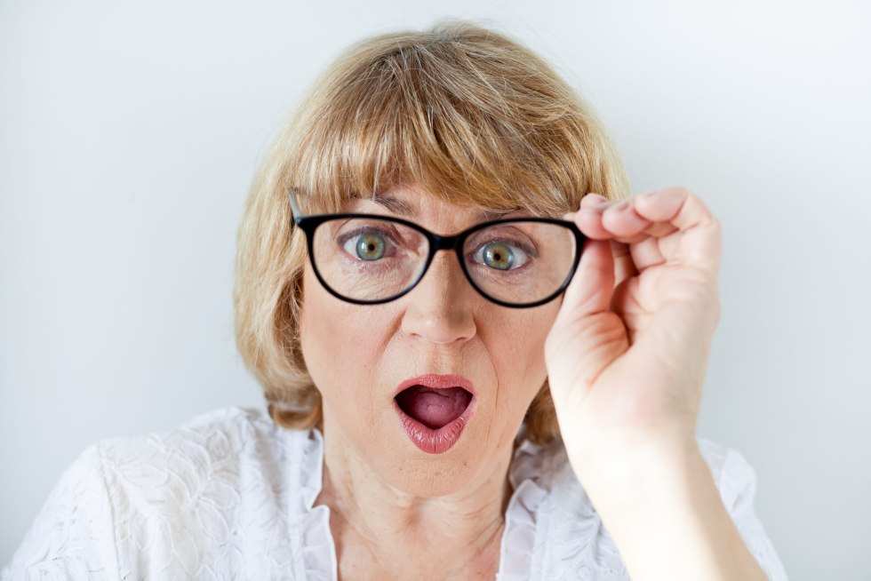 Open Mouth in Glasses