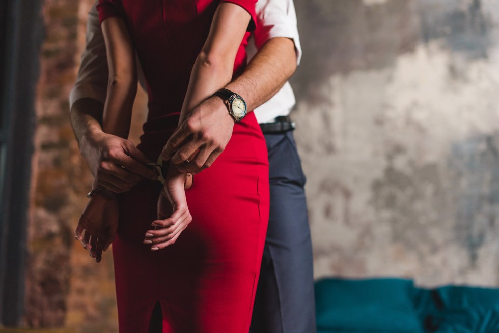 Girls Lesbian in handcuffs