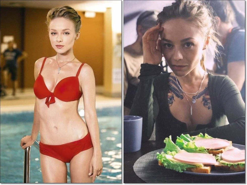 Elena Podkaminskaya hot moments from the series Kitchen