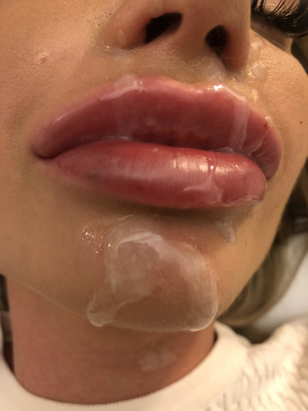 Beautiful girls cum in mouth