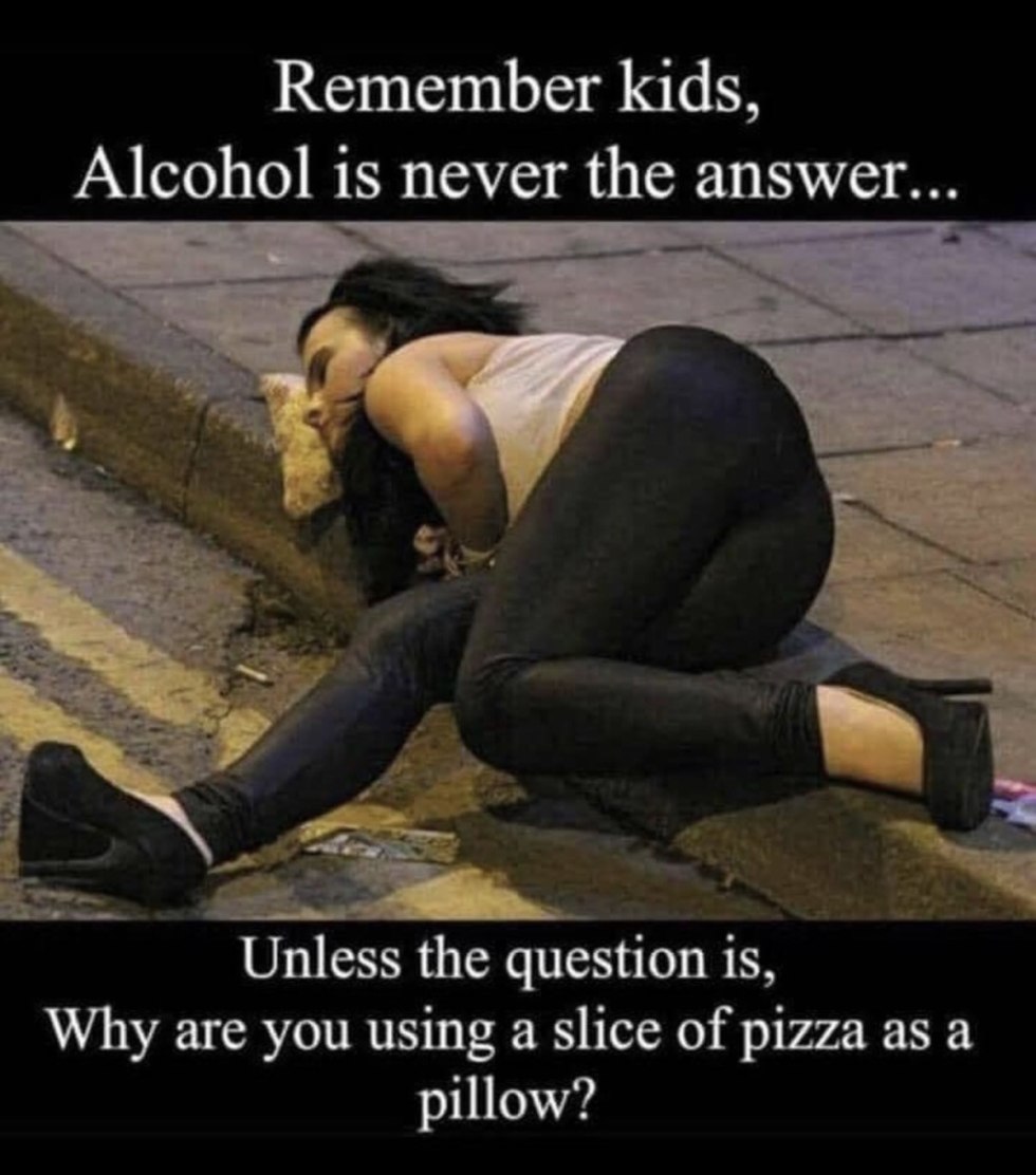 The girl was pierced