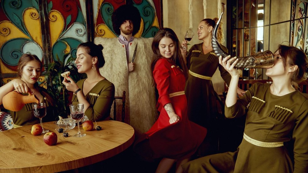 Waiters of the cafe Mariko