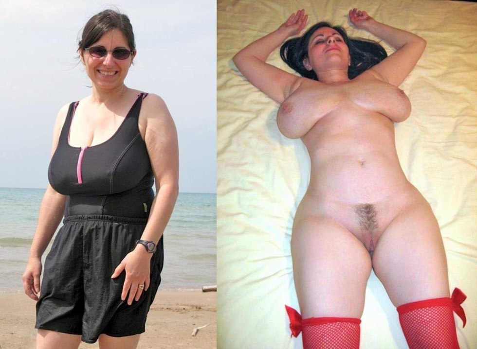 Dressed Undressed Mature Big Tits Mom