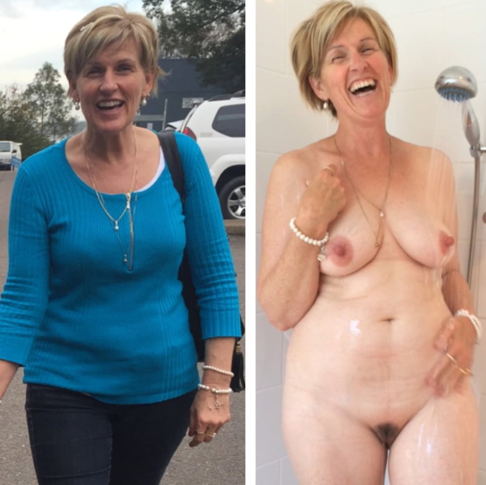 Dressed Undressed Mature Big Tits Mom