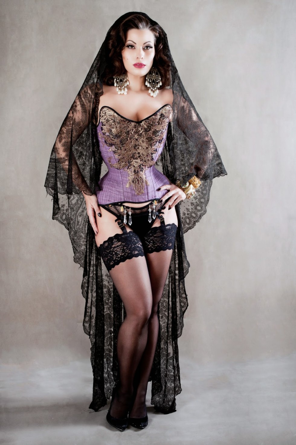 Evening sexy dress corset