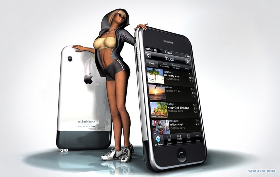 Creative advertising of smartphones