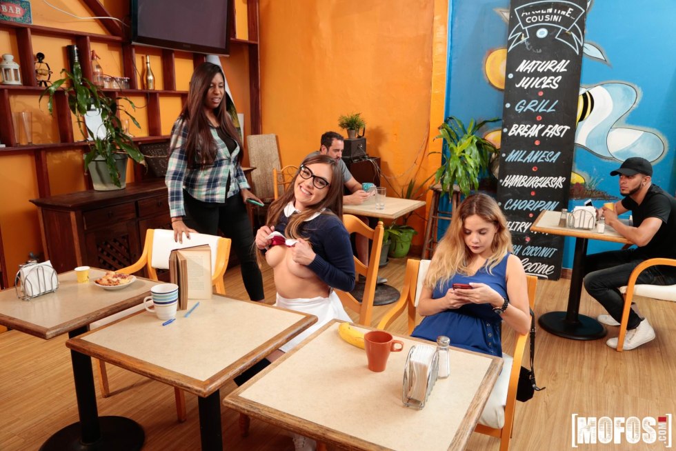 Anissa Kate waitress fuck